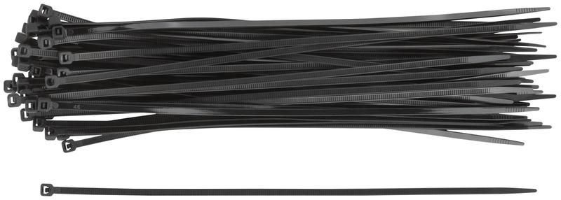 Хомуты нейлоновые, черные для проводов 50шт., 250х3,6мм - 60395 РОС