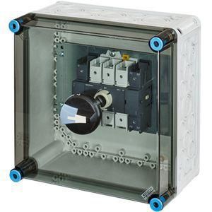 Корпус пластиковый Mi 300х300х216 с выкл. нагрузки IP65 сер. прозр. крышкой 7213 HENSEL 20001129