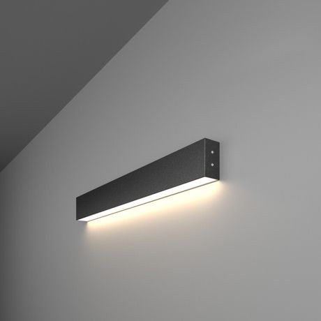 Светильник светодиодный накладной линейный односторонний53см 10W 4200К черная шагрень (100-100-30-53) | a040055 Elektrostandard