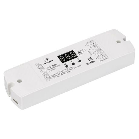 Декодер SMART-K16-DMX (12-24V, 4x5A) (ARL, IP20 Пластик, 5 лет) - 023824 Arlight
