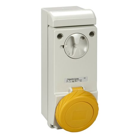 НАСТЕННАЯ РОЗЕТКА UNIKA Б/ЗЩ 32A 3PNE 100-130 IP65 | 83091 Schneider Electric APC