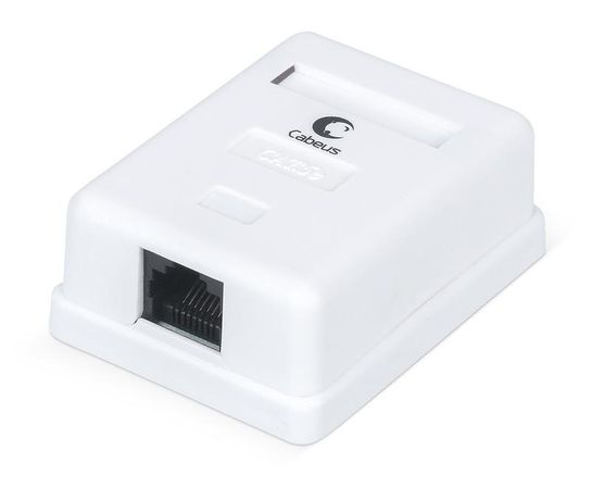 Розетка компьютерная RJ-45. категория 5e. одинарная. внешняя. Dual IDC - WS-8P8C-Cat.5e-1 Cabeus 7246c