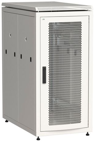 Шкаф сетевой 19" LINEA N 18U 600х1000 мм перфорированная передняя дверь серый | LN35-18U61-P ITK IEK