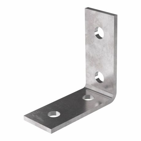 Пластина 90 градусов 4 отверстия 2/2 | PR16.1116 Промрукав Строитель