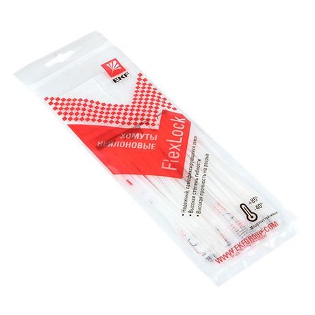 Хомут P6.6 стандартный (б), 2.5x120 (100шт) FlexLock PROxima | plc-fl-ctsw-2.5x120 EKF
