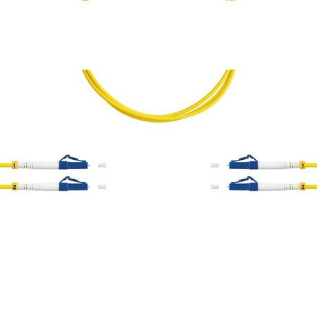 Патч-корд ВО SM(G.652.D), LC/UPC-LC/UPC, 3.0мм, duplex, LSZH, 2м | 09-0653 SUPRLAN Net.on