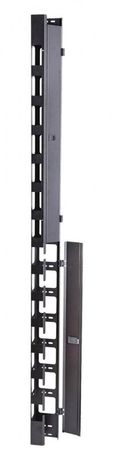 Вертикальный организатор с крышкой, 42U, серия R300, | 60A-18-42-01-10BL Eurolan