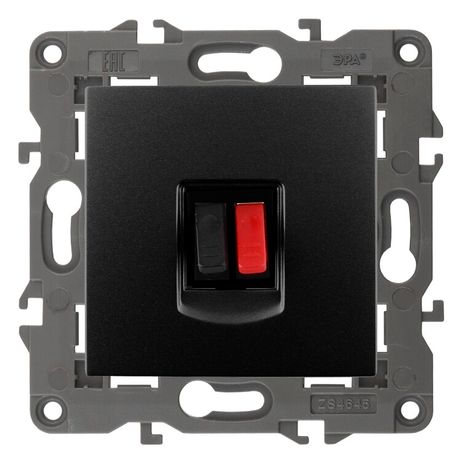 Розетка аудио 14-3111-05 Elegance антрацит ЭРА Б0034324