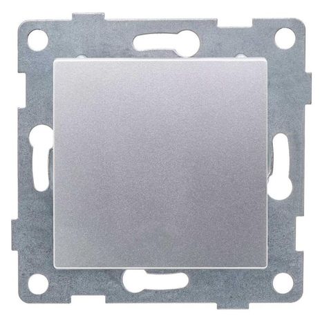 Выключатель самовозвратный одноклавишный Ugra, механизм, 10А, 250В, серебро - С11В6-004 GUSI