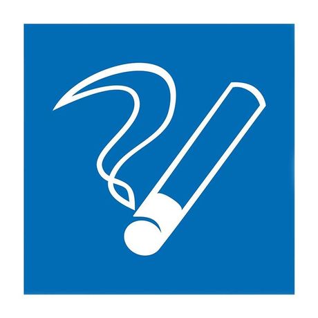 Наклейка информационный знак Место курения 200х200, REXANT - 56-0033 MEET