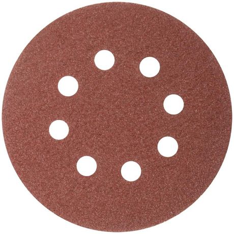 Круги абразивные шлифовальные перфорированные на ворсовой основе под липучку (Р40, 125 мм, 5шт), CUTOP Profi - 85-617 РОС