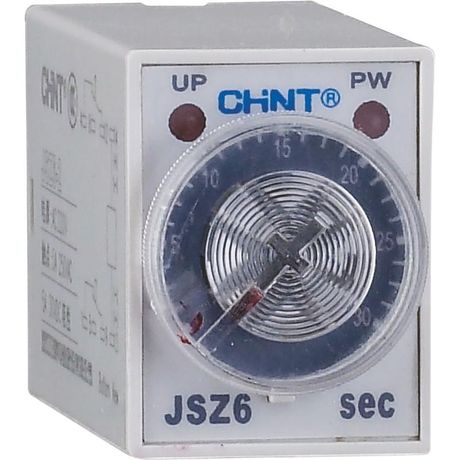 Реле времени миниатюрное JSZ6-2 задержка переключения 2 контактные группы 30s AC220V | 294535 CHINT