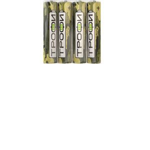 Батарейка солевая (ЭП) R03-4S Классика (60/1200/72000) (AAA) | Б0012907 ТРОФИ