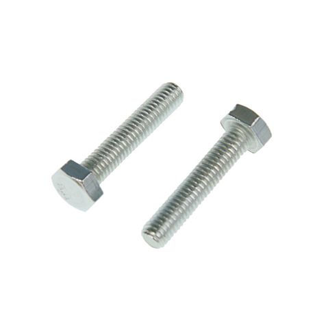 Болт DIN933 с шестигранной головкой оцинк. М6х50 (14 шт) - пакет ( 0,156 кг) | 102962 Tech-KREP