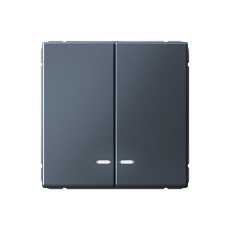 Выключатель 2-кл. ArtGallery (сх. 5а) 10AX с подсветкой механизм грифель SE GAL000753 APC