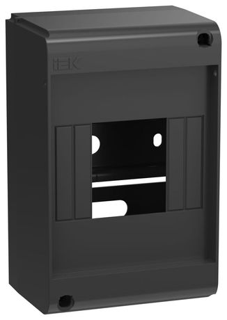 Корпус пластиковый КМПн-4 IP20 без двери черный UNION Mini - UIM-KP71-N-04-20-K02 IEK IEK (ИЭК) арт. UIM-KP71-N-04-20-K02
