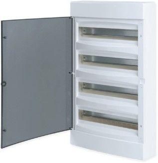 Щит распределительный навесной "Unix" белая дверь 4х18 модулей IP41 EKF PROxima | ux-4x18-nw