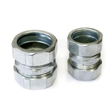 Адаптер цанговый (труба-труба) из оцинкованной стали d25мм IP43 (4 шт/уп) | PR08.23874 Промрукав Строитель