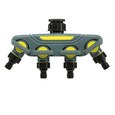 Профи ЧЕТЫРЕ СЕЗОНА 62-0225-F Разветвитель 4-х канальный на кран 1/2дюйм - 3/4дюйм MEET