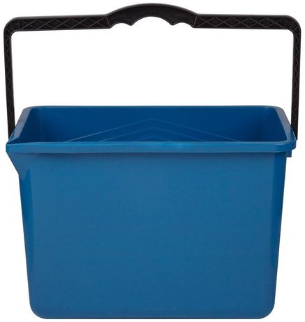 Ведро для краски, пластиковая ручка, синее 8 л - 04023 РОС