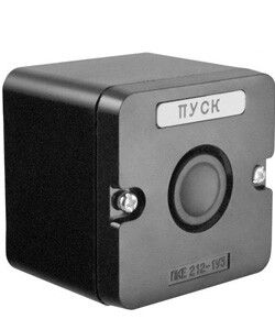 Пост кнопочный ПКЕ 222-1 кн.чер. IP54 - ET519075 Электротехник