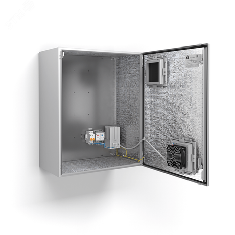 Термошкаф с обогревом и активной вентиляцией, IP55, -40град. до +50град.С, 600x760x350 мм - 52006 Тахион дуб52006 ТШ-12В