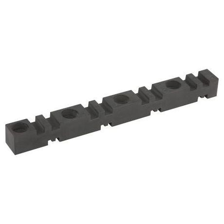 Изолятор шинный плоский ИШП NO-224-166 4P (для шин 5/10 мм) длина 303 мм - Б0065692 ЭРА