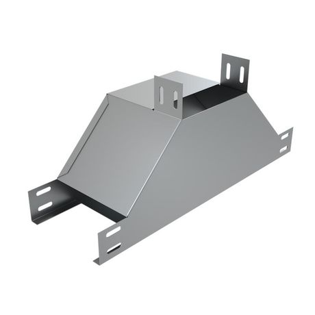 Отвод для лотка Т-образ. вертикал. вверх с разворотом трассы на 90град. 400х50 сталь 1мм TDN90-50-400 КМ LO11385 КМ-Профиль