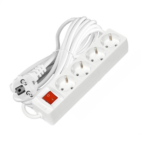 Удлинитель 4х5м с заземл. 16А IP20 3х1 выкл. бел. Союз 2794 Союз арт. 2794