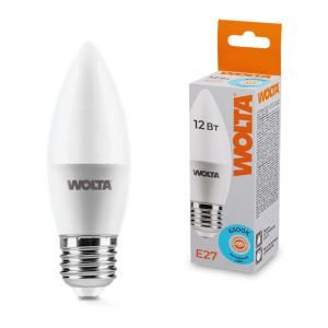Лампа светодиодная 12Вт 6500К E27 WOLTA 25WC12E27 Pro