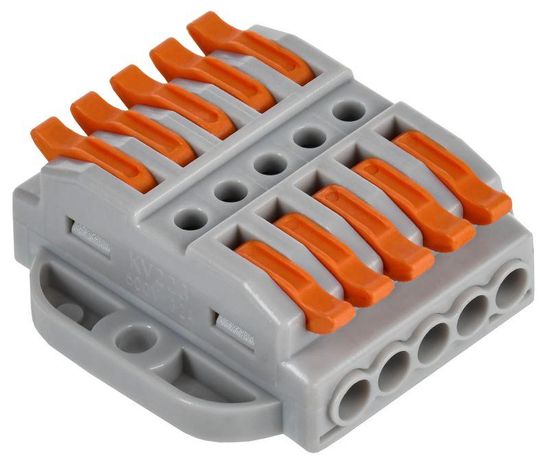 Строительно-монтажная клемма СМК 222-4155P проходная с площадкой (4шт/упак) IEK - UKZ20-4155P-004