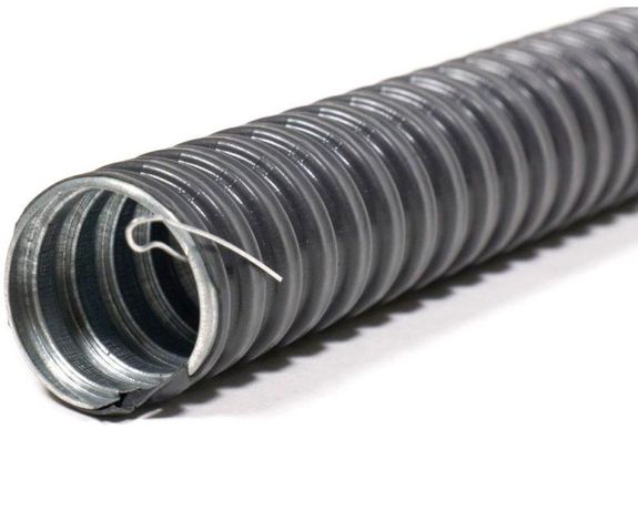 НГ 12 УХЛ1 d12мм с протяжкой морозостойкий (уп.50м) ГОФРОМАТИК zeta42329 Металлорукав в ПВХ изоляции МРПИ ЗЭТА