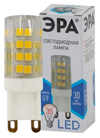 Лампа светодиодная LED 3,5 Вт 280Лм 4000К капсула нейтральный G9 170-265В JCD-3,5W-CER-840-G9 Standart - Б0027862 ЭРА