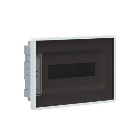 Щиток 12 мод встраиваемый для полых стен FRAME ЩРв-П-12, белый, с тонированной дверцей, 2 шинами PEN на 6 и 8 отв. F12B3WD DKC ДКС