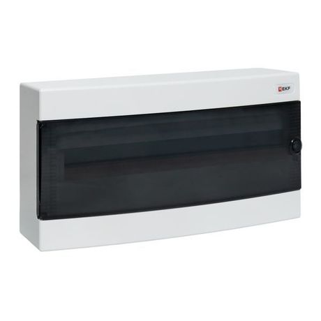 Щит распределительный навесной ''''Unix'''' прозрачная дверь 1х24 модулей IP40 PROxima'''' - ux-1x24-n EKF