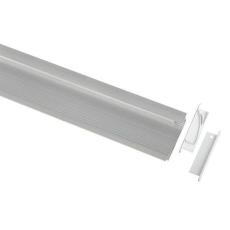 Комплект с врезным анодированным профилем 6814 68х14мм 2м | Б0062863 ЭРА