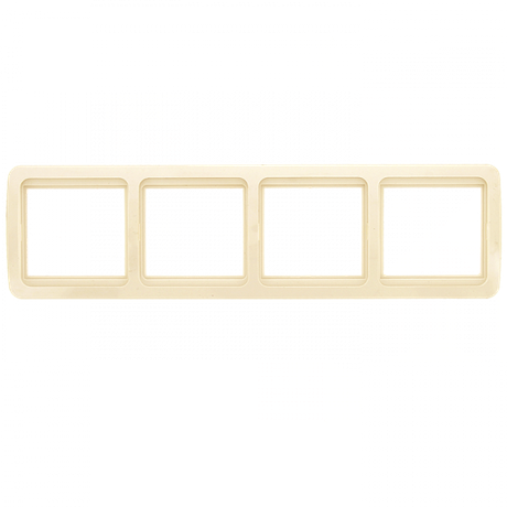 Лондон Рамка 4-местная горизонтальная бежевая PROxima | EEM-G-304-20 EKF