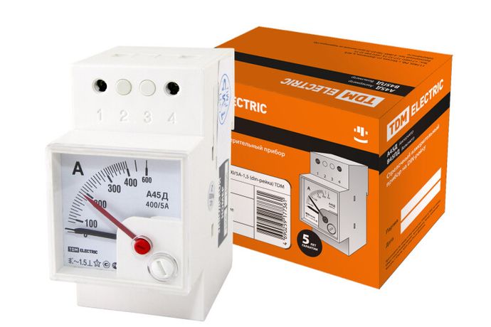 Амперметр А45Д 400/5А-1,5 (din-рейка) | SQ1102-0304 TDM