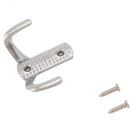 СТАНДАРТ 011 B CP хром - 10202 Крючок-вешалка двухрожковый ПТК