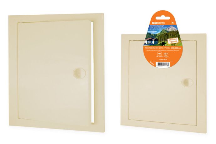 Люк ревизионный с ручкой 200х200, слоновая кость | SQ1807-0430 TDM