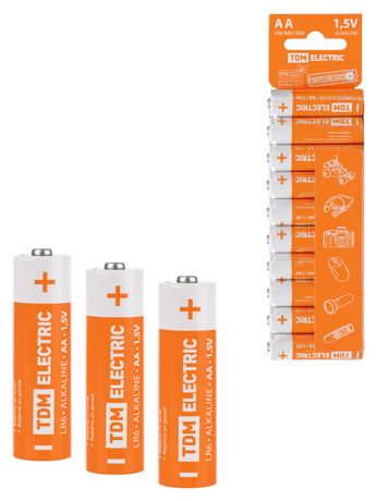 Элемент питания LR6 AA Alkaline 1,5V SC-10 | SQ1702-0058 TDM