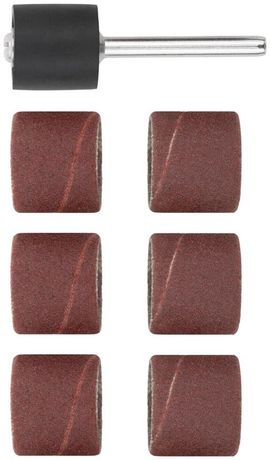 Бандаж наждачный и штифт набор 7шт FIT 36910 РОС
