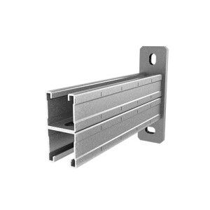 Консоль СТРАТ двойная 41х41, база 700, толщ. 2,0 мм, гальван. цинк, 874607 | КСД-41х41х700-2,0-ЭЦ Ostec