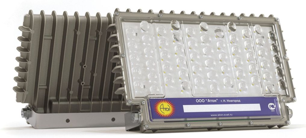 Светильник светодиодный ДО-150Вт, IP65, 5000К, 16000Лм, луч 45°, 220В, вынос.ИТ, Star - АТ-ДО-150/K45-PFC Атон АТ-ДО-150/К45