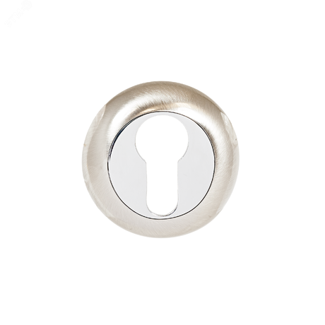 Накладка декоративная (комплект) под цилиндровый механизм замка, АЛЛЮР АРТ ET-R1 SC (3292) хром матовый - 10935 ПТК