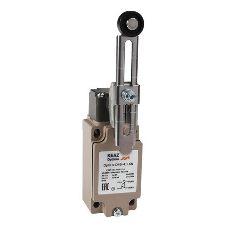 Выключатель концевой OptiLiS D4B-4116N рычаг регулируемый с роликом пластиковым EN 50041 XCKJ10541H29 | 365329 КЭАЗ