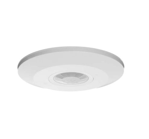 Датчик движения, потолочный/накладной, DDP-04 ULTRA SLIM, 360, 10-900с, 6м, 2000Вт, IP20, белый, 25815 5, duwi