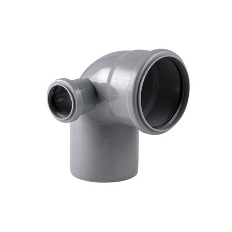 Отвод левый ВК ПП 110/50х87 сер. RTP 36683