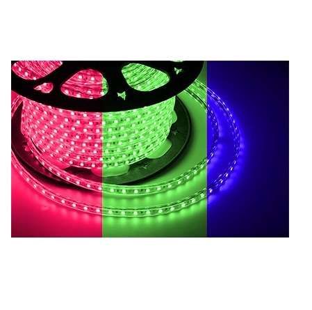 Лента светодиодная SMD5050 13х8мм 60LED/м 14.4Вт/м 220В RGB IP65 (уп.100м) Neon-Night 142-109