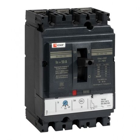 Автоматический выключатель ВА-99C (Compact NS) 160/50А 3P 36кА EKF PROxima | mccb99C-160-50